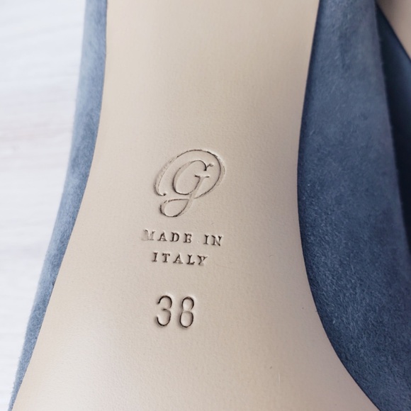 M. Gemi Lustro gray suede 70mm block heel pump - Picture 7 of 7